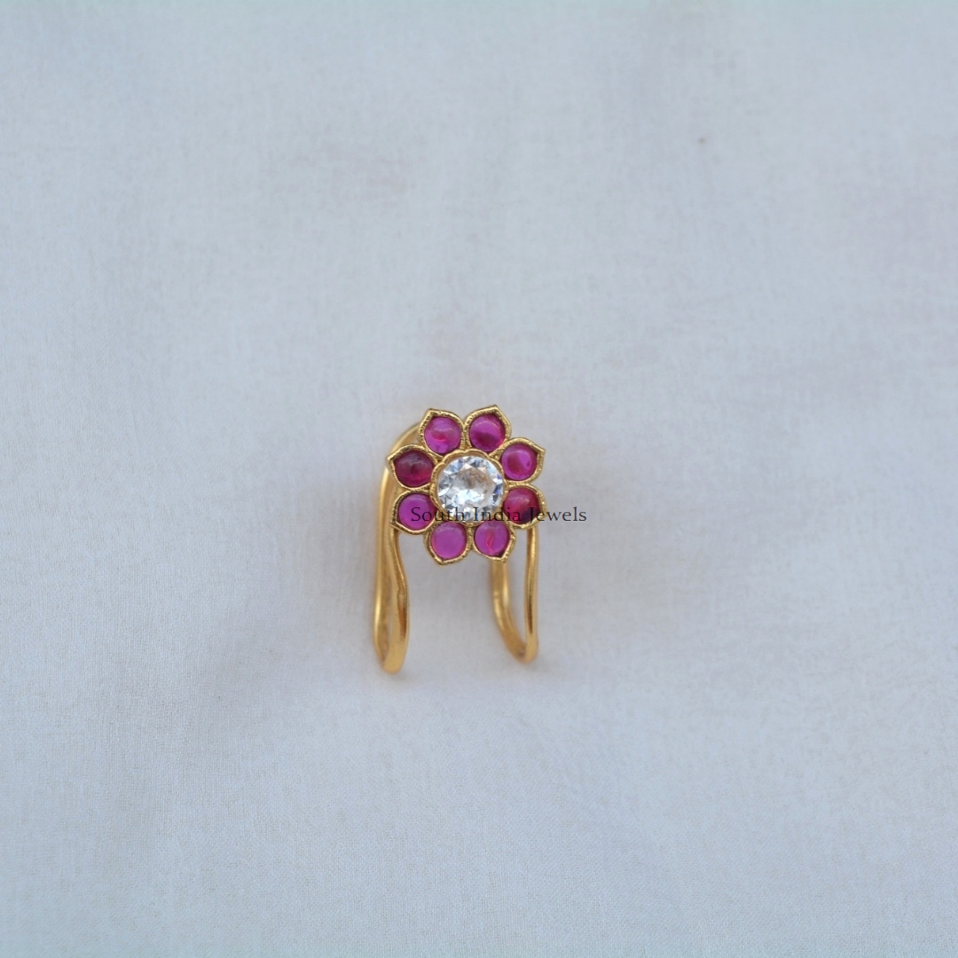 Dijul Vanki Ring Jewellery | Rose Finish Royal Ring For Female