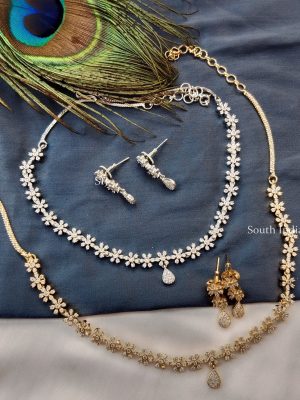 Elegant CZ Stones Necklace (1)