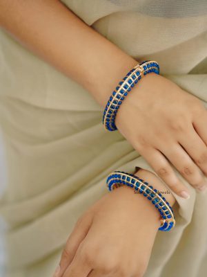 Elegant Sapphire Stones Bangles