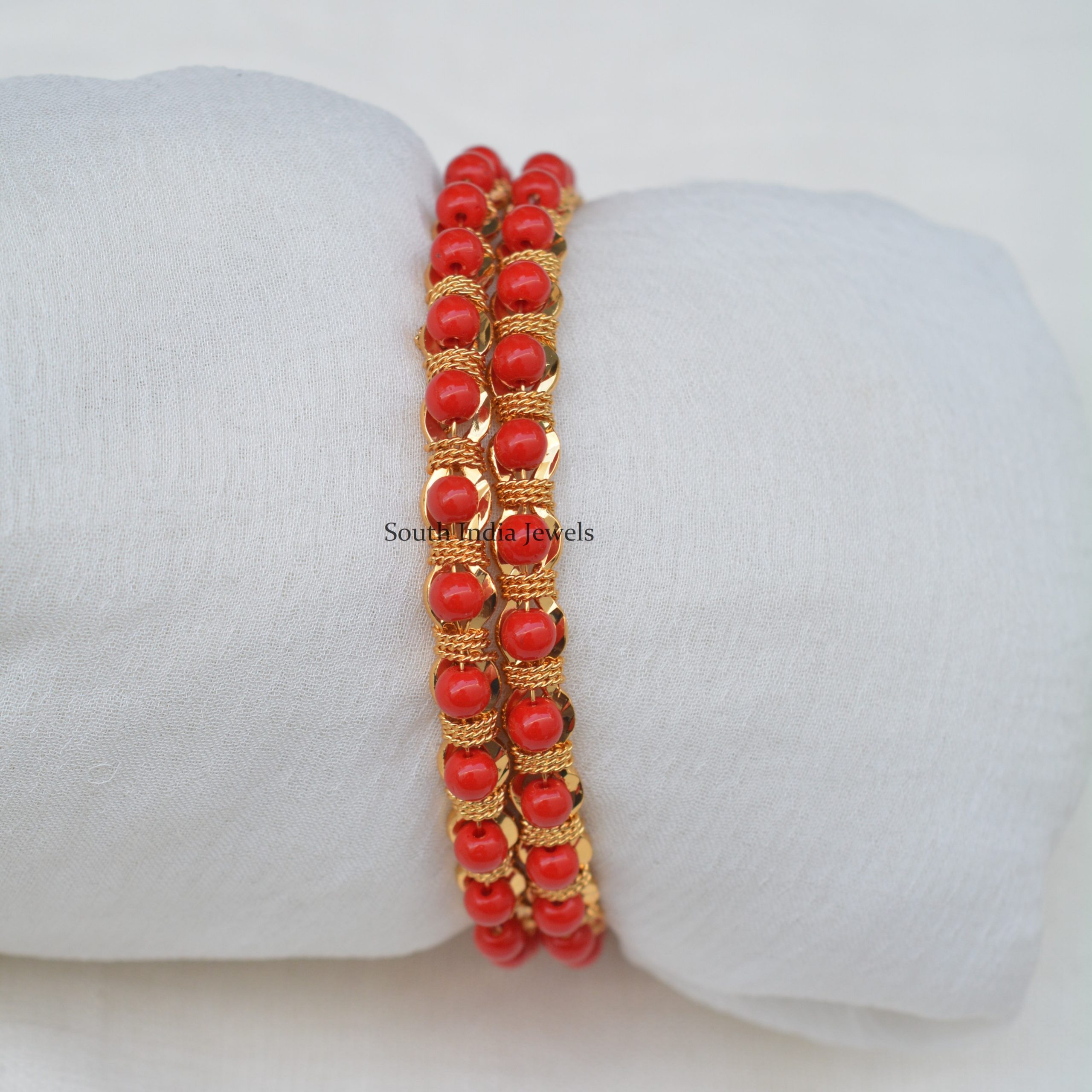 Fabulous Faux Coral Bangles-Fabulous Faux Coral Bangles