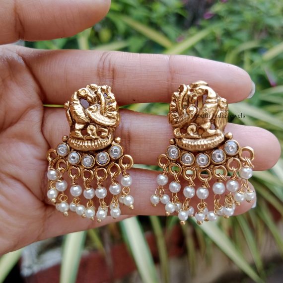 Fabulous Peacock Pearls Earrings
