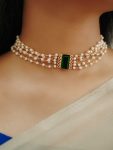 Gorgeous Emerald Pearls Choker (3)