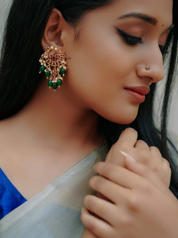 Lovely Chandbali Design Earrings (2)
