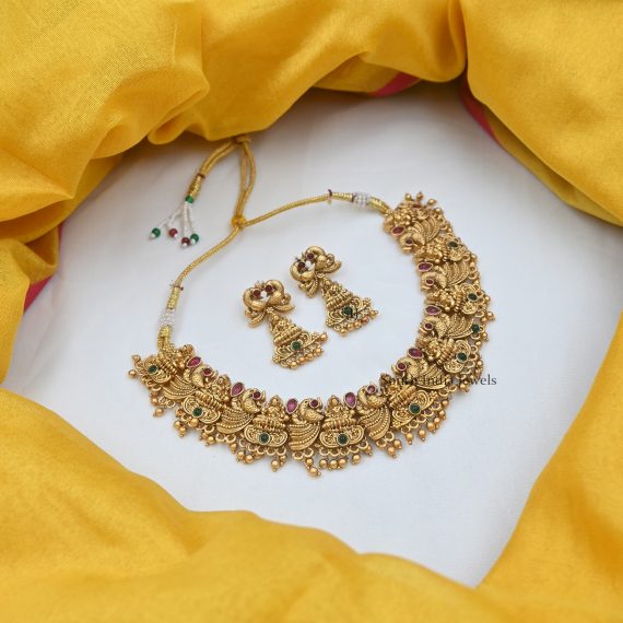 Narayani Golden Beads Necklace
