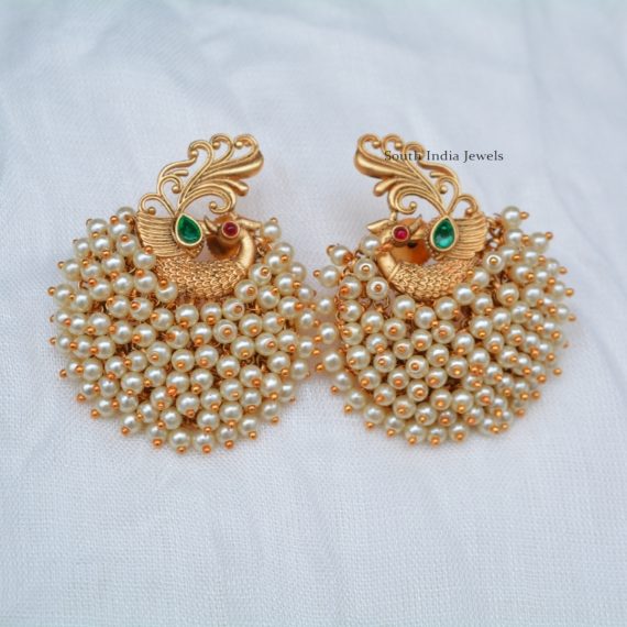 Peacock pearl Loreal Earrings