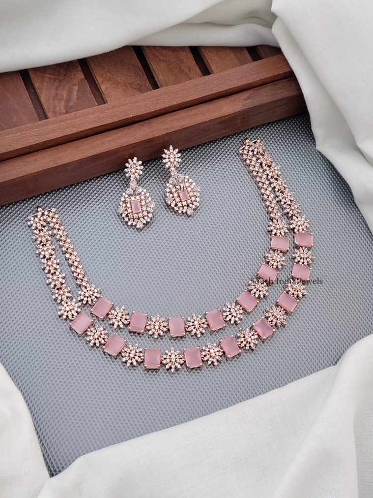 Pretty Pink Stone Necklace