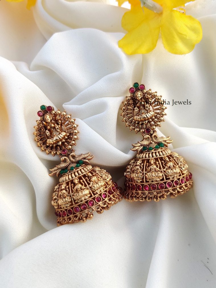 Trendy Lakshmi Design Jhumkas