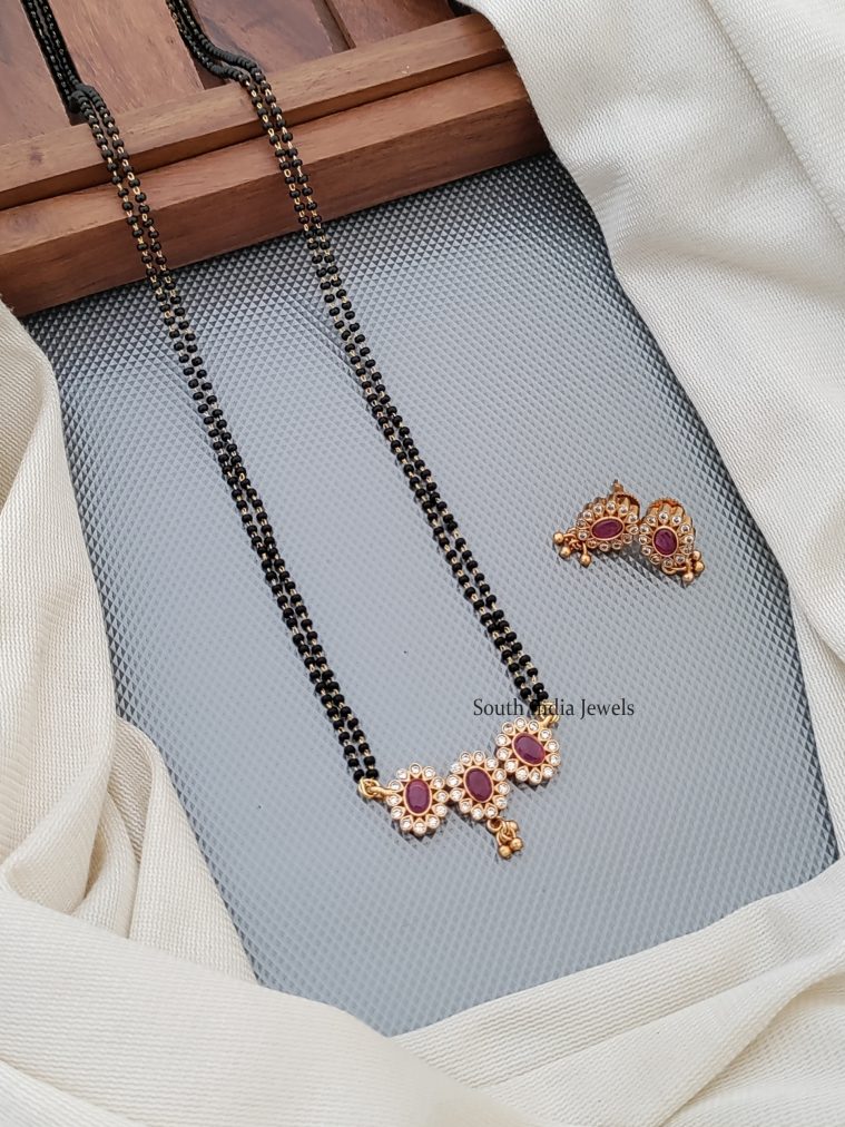 Unique Kemp Flower Mangalsutra