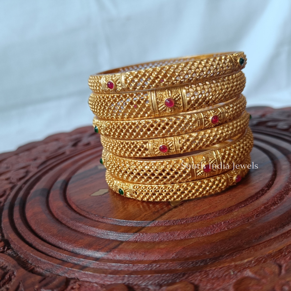 Gorgeous Gold Plated Bangles-Gorgeous Gold Plated Bangles