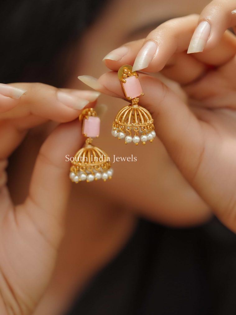 Pretty Stone Jhumkas