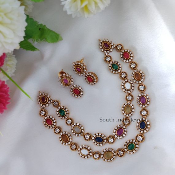 Beautiful Double Layer Necklace Set