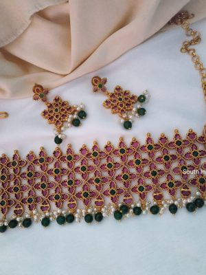 Bridal Kemp Stone High Neck Choker