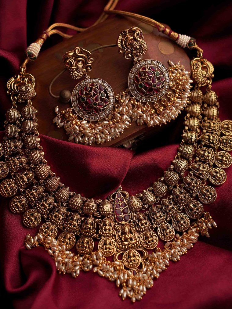 Classic Goddess Lakshmi Neckset.