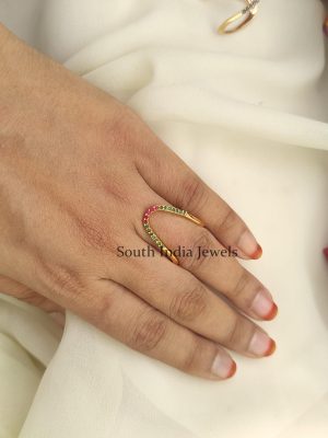 Classic Ruby Emerald Ring