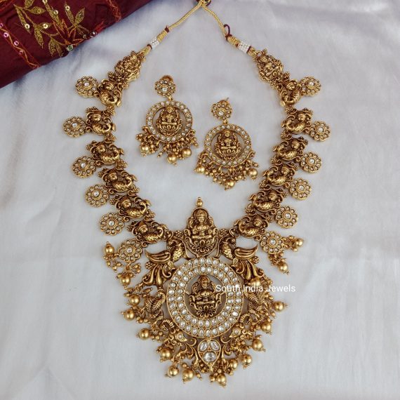 Grand Peacock and Lakshmi Necklace