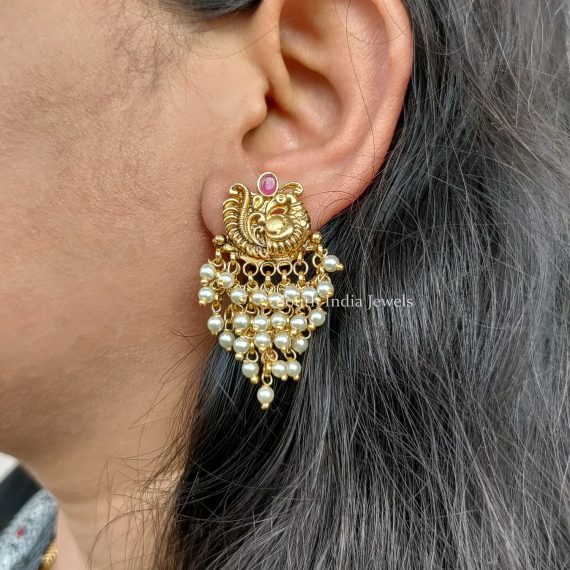 Unique Nakshi Peacock Earrings