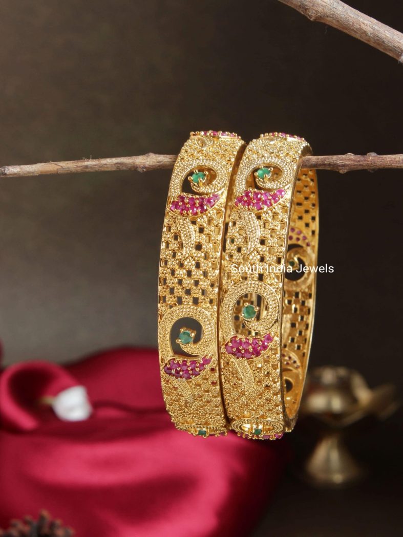 AD Matte Bridal Bangles