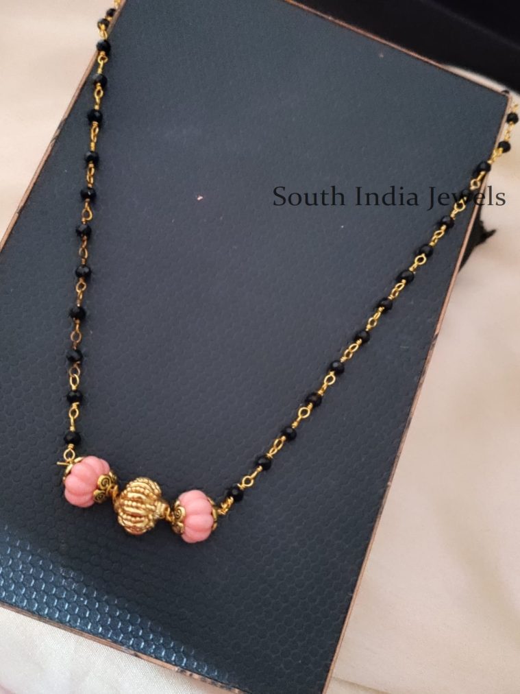 Beautiful Coral Nakshi Necklace