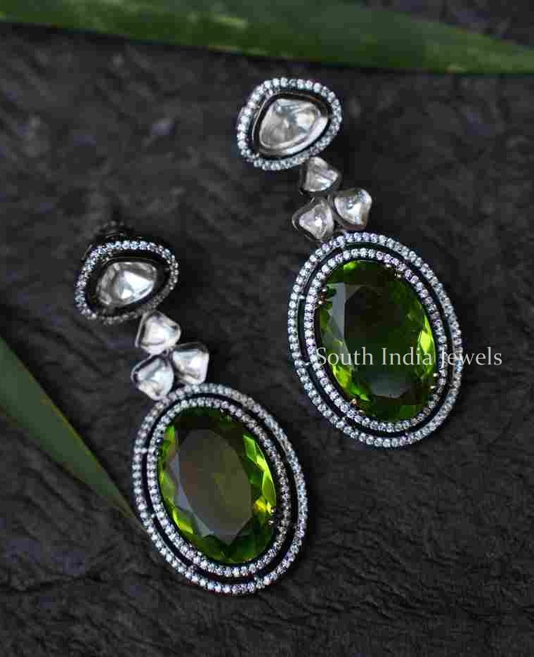 Beautiful Green Designer Earrings
