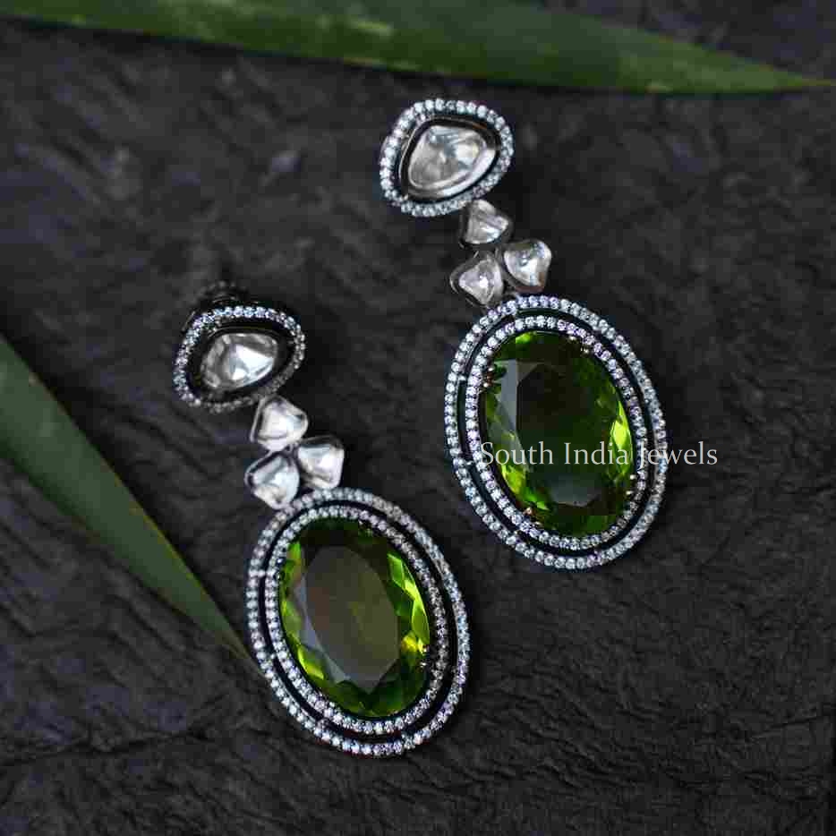 Beautiful Green Designer Earrings