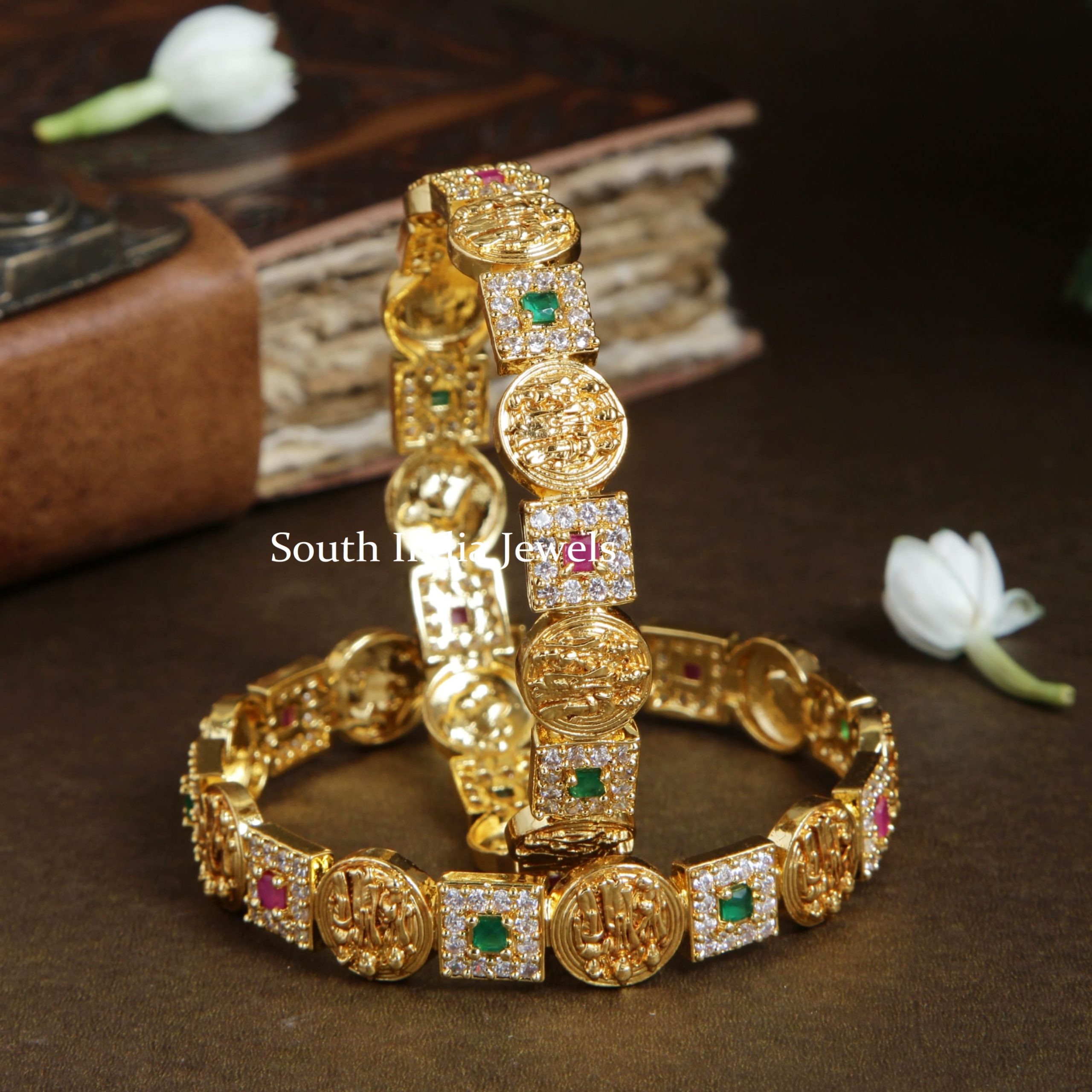 Beautiful Ram Parivar Bridal Bangle  South India Jewels