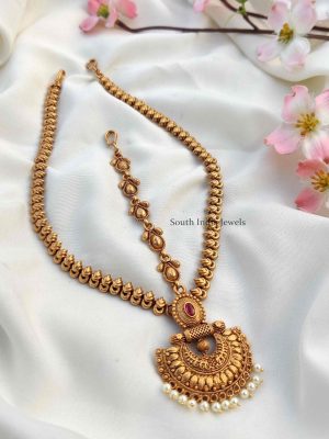 Classic Antique Finish Pearl Drop Headset