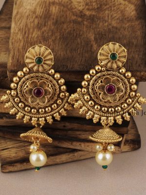 Classic Floral Jhumka Earring