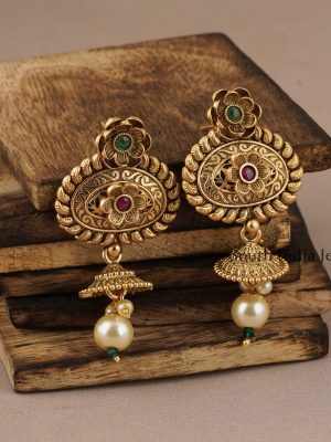 Cute Pearl Drop Jhumka
