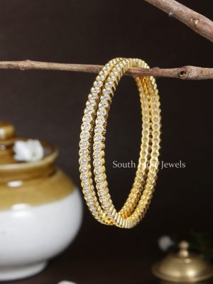 Daimond Alike Single Line AD Stone Bangles