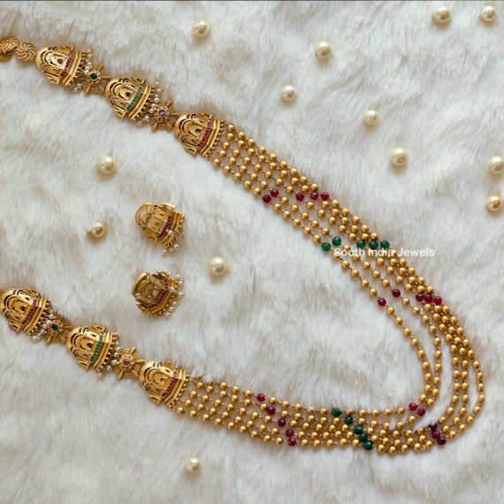 Designer Layered Temple Necklace