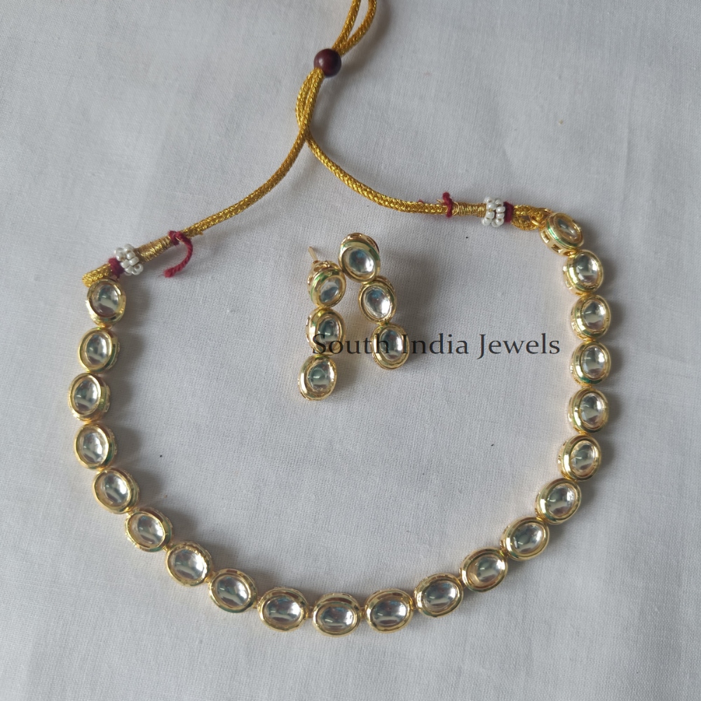 Exquisite Kundan Stone Necklace