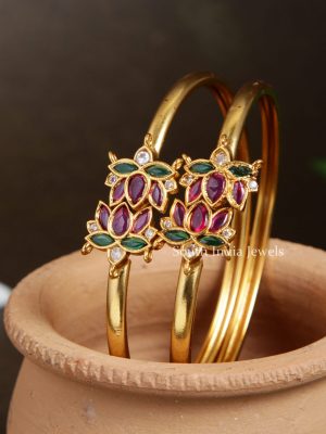 Lotus Design Openable Bracelet Bangle