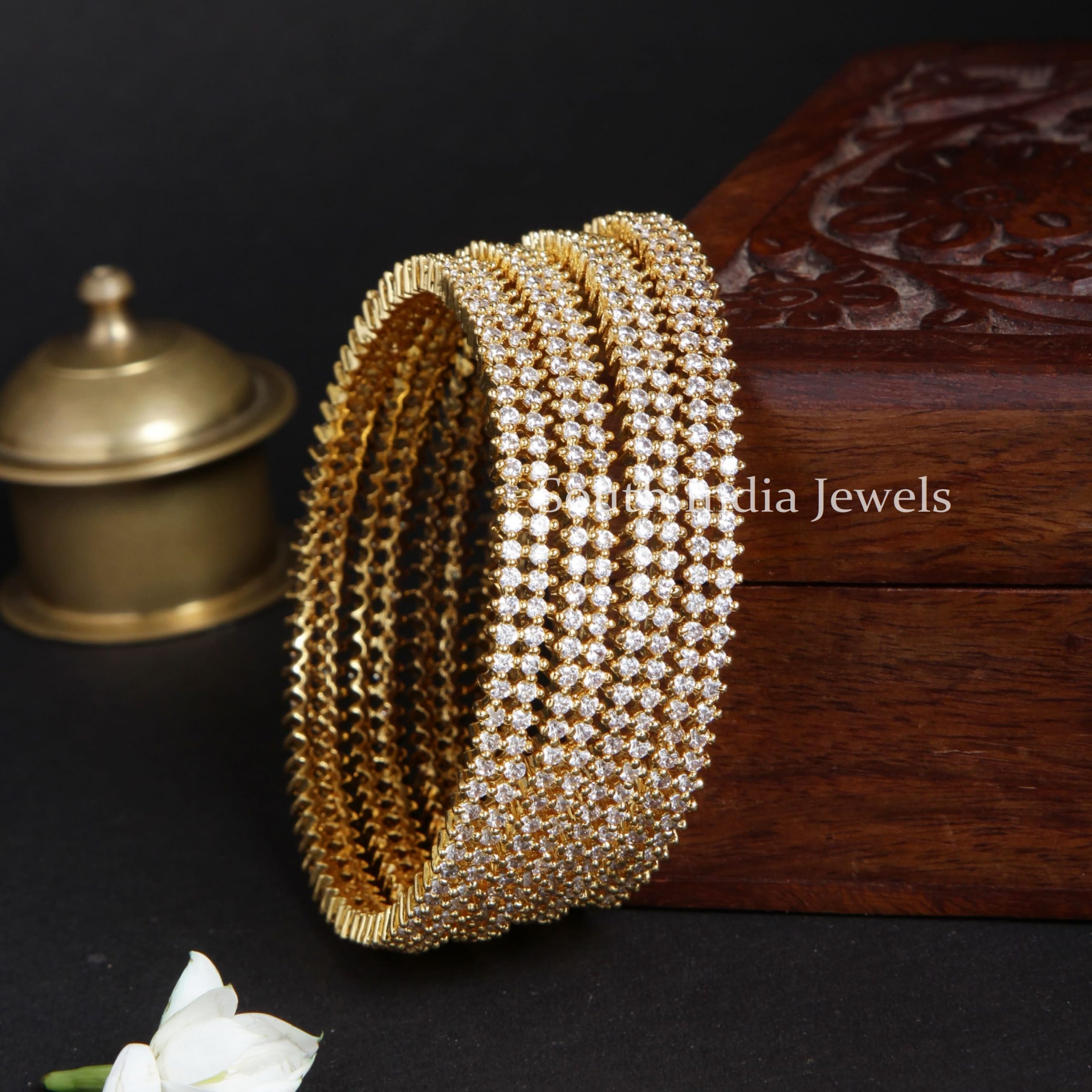 bridal stone bangles