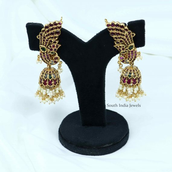 Morni Ear Cuff Jhumkas - South India Jewels
