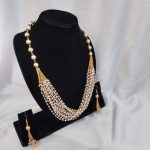 Pretty 14 Line Pearl Neckset