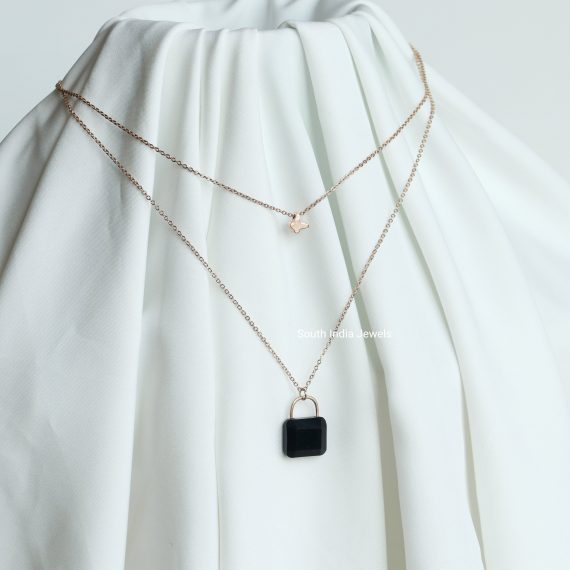 Rose Gold Layer Necklace Chain