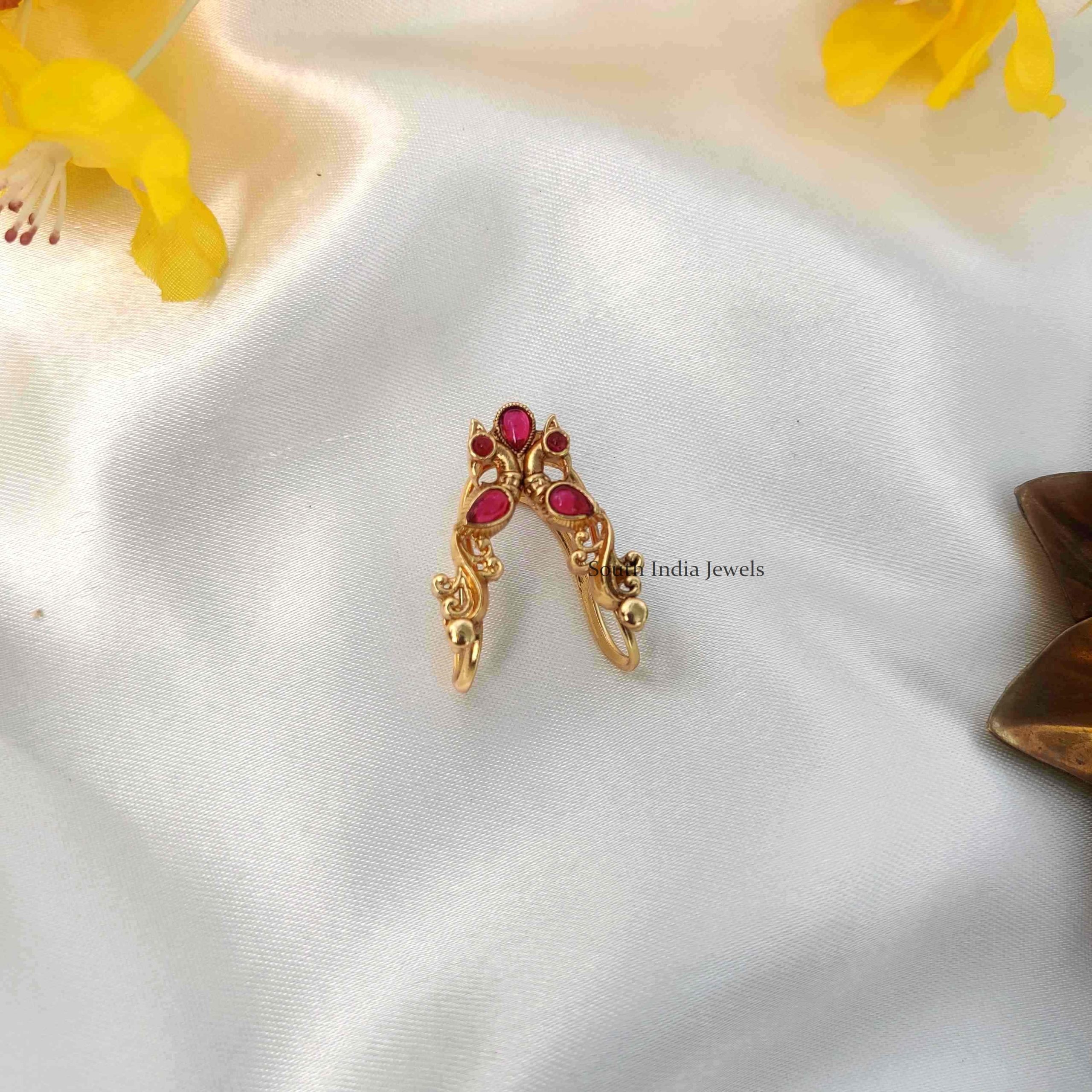 Shimmering Floral 22K Gold Vanki Ring – Andaaz Jewelers-demhanvico.com.vn