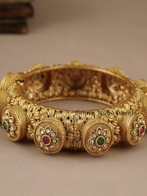 Stunning Motif Stone Kada Bangle