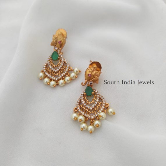 Traditinal Ganesh Chand Earrings