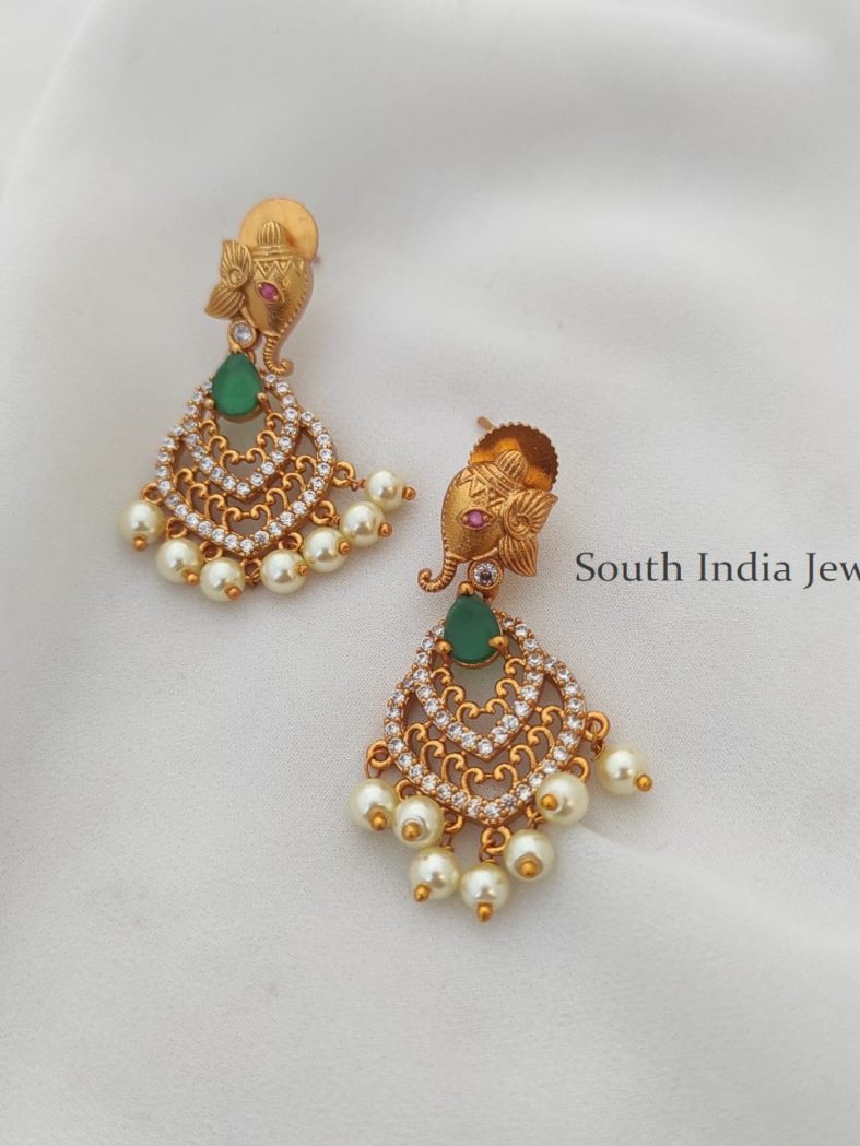 Traditinal Ganesh Chand Earrings