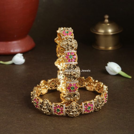Traditional Lakshmi Bridal Bangles - South India Jewels