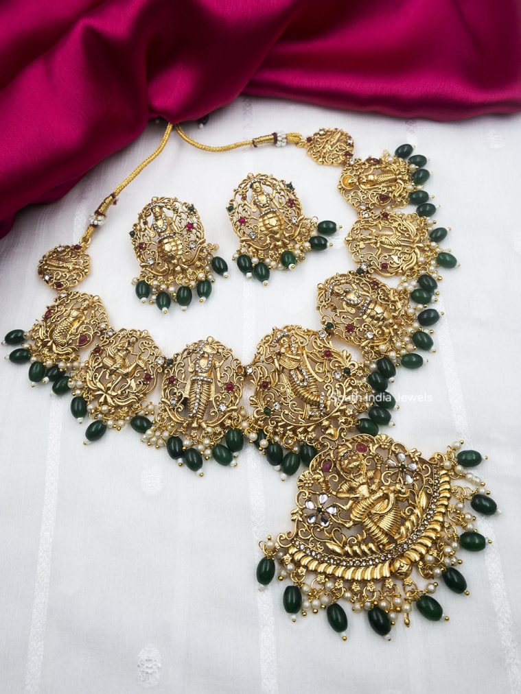 Traditional Vishnu Dashavtar Necklace