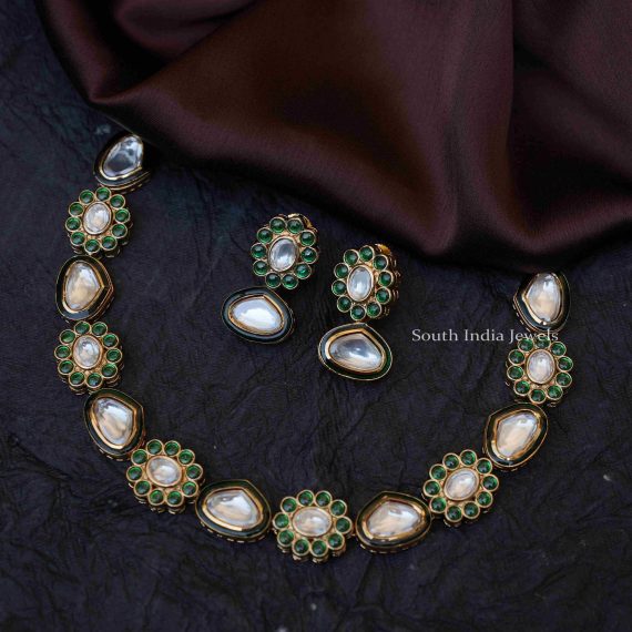 Beautiful Green Kundan Necklace