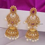 Beautiful Matt Finish Gold Jhumkas