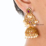 Beautiful Matt Finish Gold Jhumkas