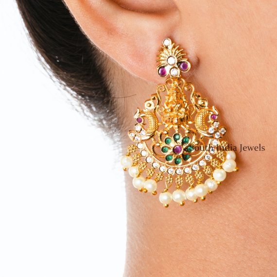 Classy And Shimmery Laxmi Chandbali Earrings