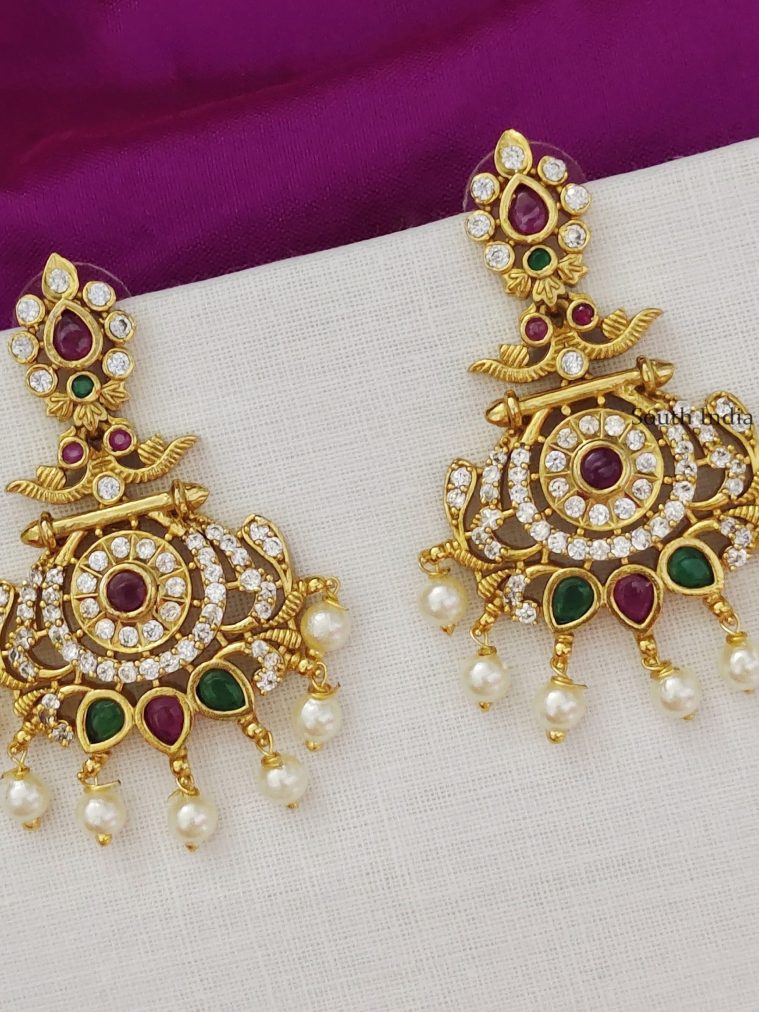 Elegant Kemp Chandbali Earrings