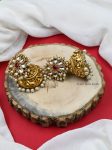 Elegant Kundan Temple Jhumkas