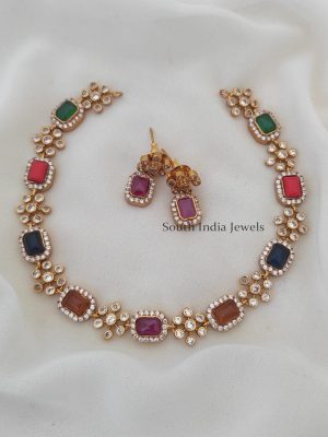 Elegant Multi Stone Necklace