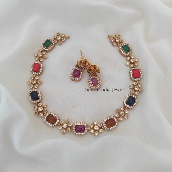 Elegant Multi Stone Necklace